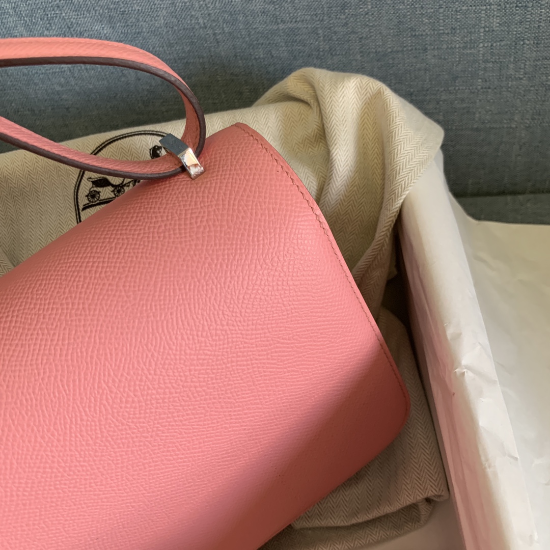 에르메스 콘스탄스18 로즈아잘리아 은장 앱송